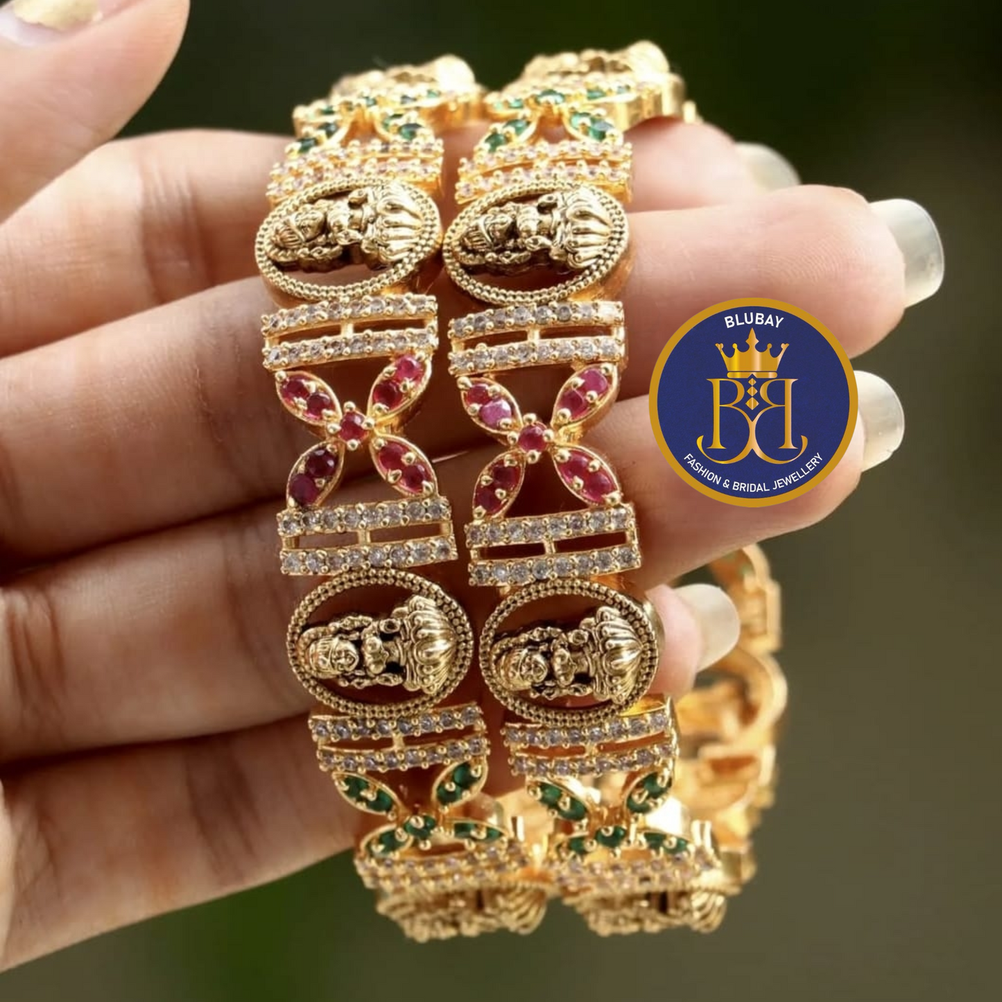 Nakshi temple design grand designer premium Golden AD single bangle