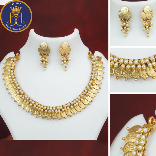 Premium Kerala style pearly kasumala Necklace set