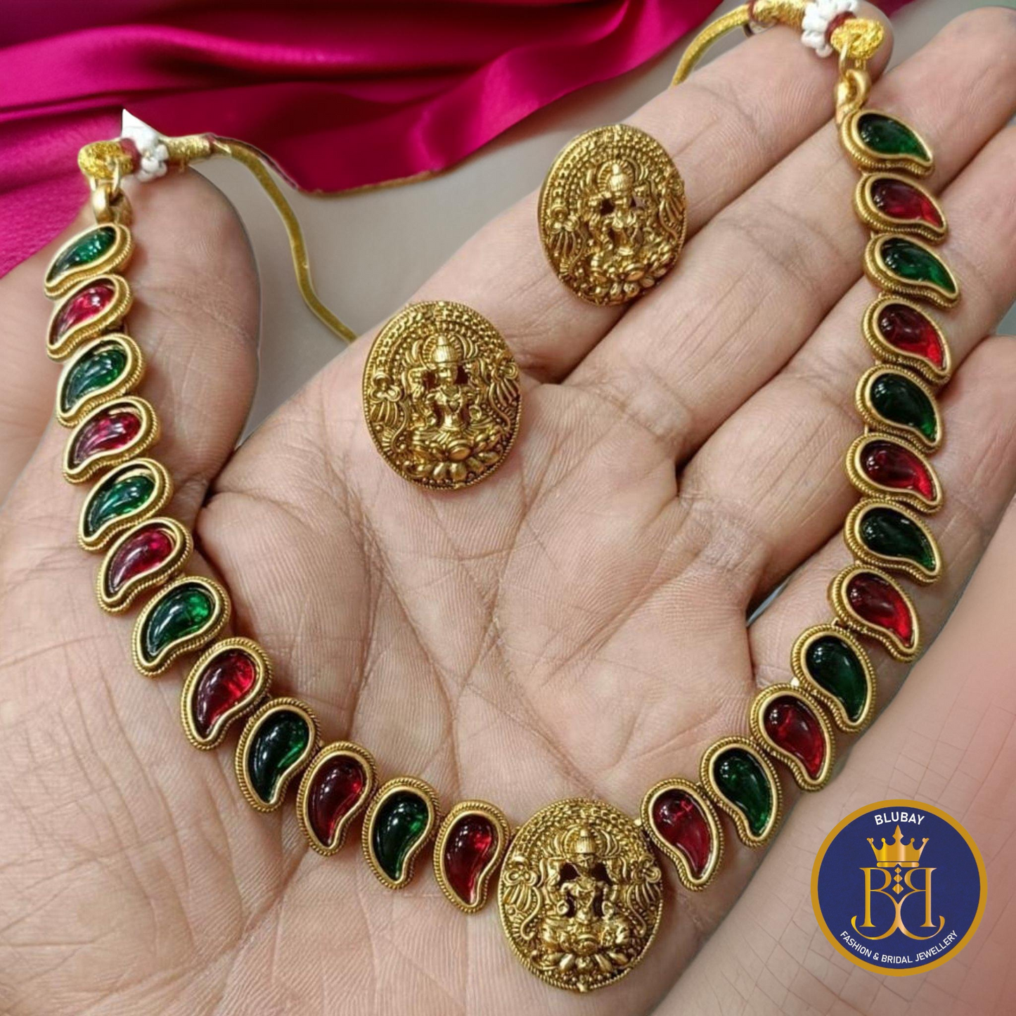 Nakshi Devi Manga mala Necklace set